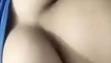 Beautiful desi girl lifting top to reveal sexy boobs