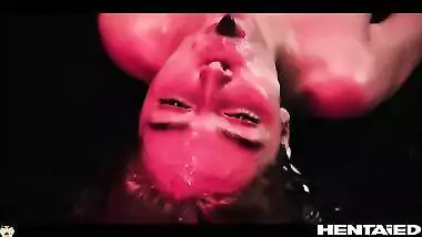 Real Life Hentai - Cumflation - Jia Lissa Deep throat and got inflated with Cum
