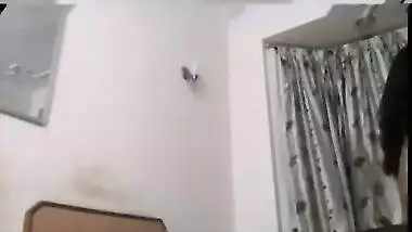 Desi porn Hindi sex clip of hawt college hotty with lover