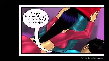 XXX sexy Desi Savita Bhabhi wants the massive cock in comic video