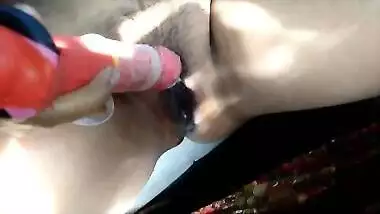 Step Mom Outdoor Risky Public Pissing And Dildo Fucking With Squirt In Car