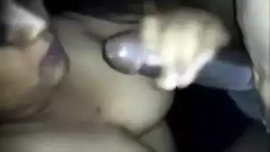 Emplyee jerking her boss.