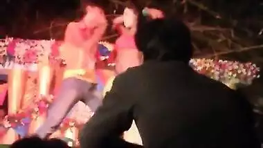Desi naked boobs show squeeze suck stage dance