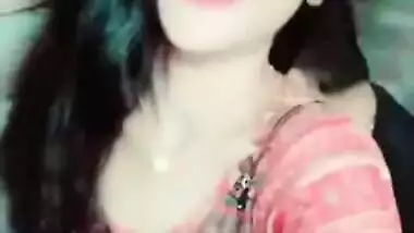 Suddenly boy grabs XXX tits of Desi dollface covered with thin fabric