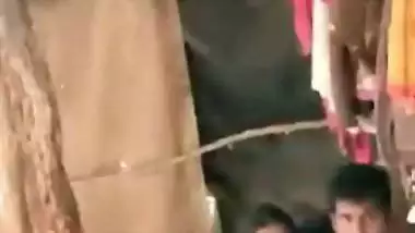 Husband caught unsatisfied wife she fuck with lover in barn, scandal Desi mms