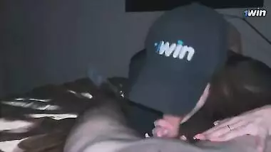 1WIN hot tatted chick came to my house to play online poker but we fucked