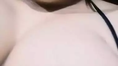Exclusive- Cute Indian Girl Showing Her Boobs And Pussy Fingering Part 1