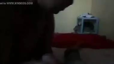 Topheavy Tamil aunty sucking dick