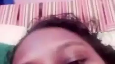 Wife takes to Desi husband via video link and shows him only her XXX face