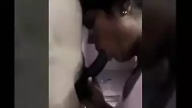 Indian sex movie of a nasty beauty gratifying her ally with blow job