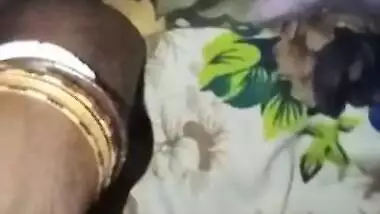 Horny naughty Desi girl exposes breast on camera with XXX lover in bed