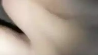 Indian woman flashes her juicy XXX tits and puts hand in sex panties