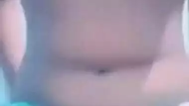 Clip of lustful Desi chick who exposes pussy to XXX BF via video link
