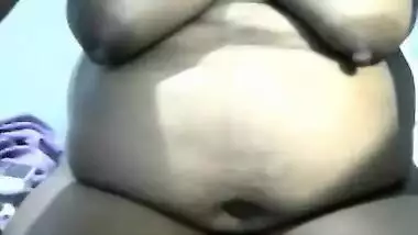 Fan asks mature Desi to flash her XXX tits and spread sex pussy lips