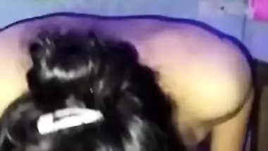 Real indian gf giving closeup bj in gym store room with cum in mouth