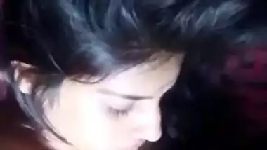 Shy Desi student begins chudai with BF by sucking his XXX phallus