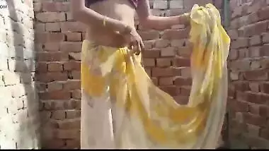 Delightful Indian girl takes porn shower being surrounded by brick walls