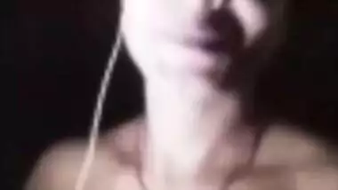 Relaxed Indian girl shows XXX assets during sex video chat with BF