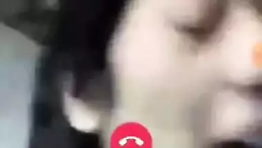 Indian slut shows her tits at online porn casting to get fake job