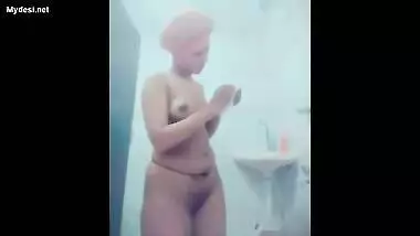 Cute college girl capture fixing pad on periods and showing part 3i