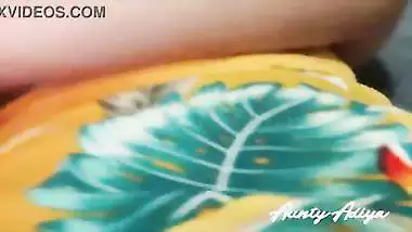 Horny Indian Aunty Showing her Big Boobs and Masturbating her Hairy Pussy on Camera - Indian XXX Video