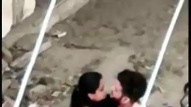 Desi mms video of cheat wife fucking with her servant outdoor, caught by hubby