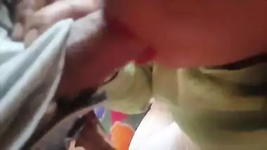 Hot Indian Secretary gives deep blowjob to boss for a job promotion
