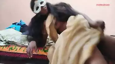 Guy groping boobs of friend wife while fucking her in doggy style