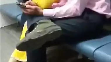 Young Desi couple shares XXX kisses in metro on way to place for chudai