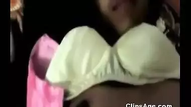 Sexy Malayali girl captured nude in her night gown by her neighbor lover guy