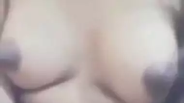 Desi girl entertains herself behind close door and online fans as well