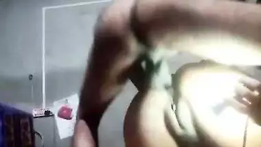 Village wife anal fucking by husband at home