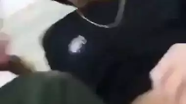 Girl gives a blowjob on the stairs in the Nepali sex video