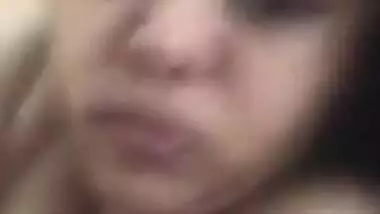 Likable Desi wife is filled with a desire to demonstrate her tits