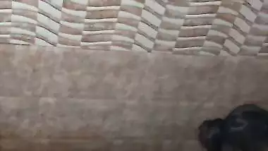 Naked mom bathing caught by horny son for masturbation