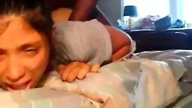 Sexy NRI Punjabi babe fucked liked Bitch by BBC in college Dorm