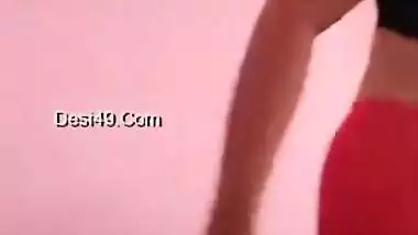 Whorey Indian comes out of shower with naked XXX body and dresses up