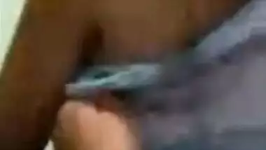 Desi mom talks to online friends and exposes tiny breasts as they want