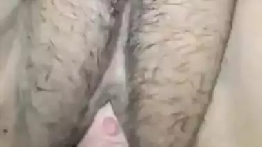 Close-up video of the man making Indian wife horny using fingers