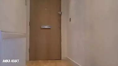 Daring Hot Wife Opens The Door Naked To A Real Delivery Guy - Husband Films