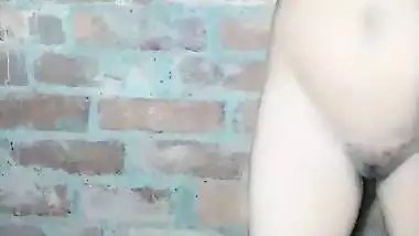 Dehati sex of a man fucking his wife in a standing position