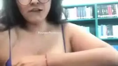 Young Desi woman calls husband and flaunts her natural XXX tits for him
