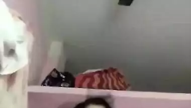 Today Exclusive- Sexy Desi Girl Showing Her Boobs And Pussy Part 2