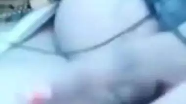 Slut exposes natural tits with dark nipples for XXX online Desi lover