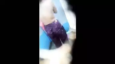Pervert records through hole all XXX assets of mature Desi neighbor