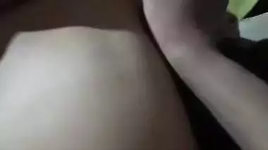 Husband pressing wife boob before sex at home viral MMS